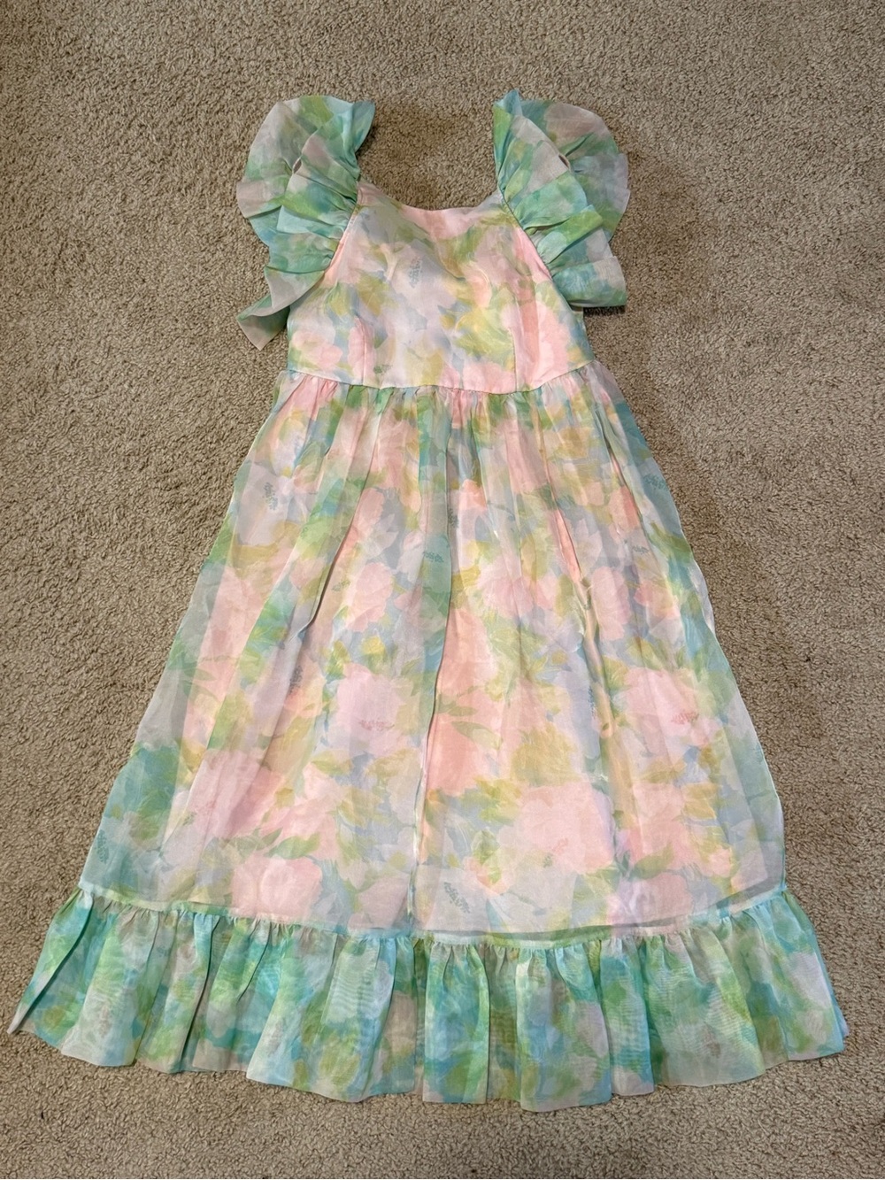OG Selkie Pastel Floral Maxi Dress in Pink, Green, Blue FROM THE ARCHIVES!